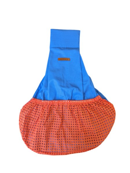 画像1: 【DOG SLINGBAG】ＬＡＣＥ   blue×orange (1)