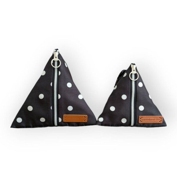 画像1: ▲ＴＲＩＡＮＧＬＥ▲　poopooＢＡＧ　black Dot (1)