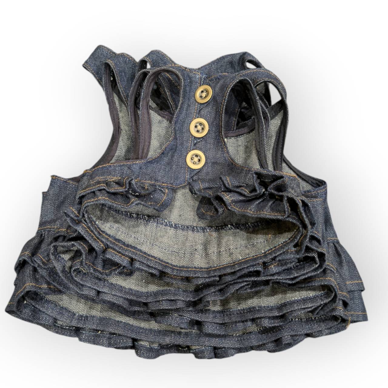 【TRE】DENIM VEST　frilly